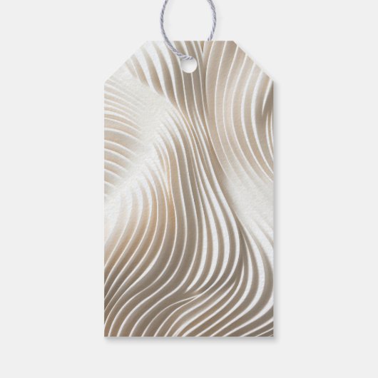 流れる結婚アイボリーの感謝していお前 ギフトタグ (裏面)