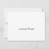 流れる美しい：コーラルラインアートカ空白のード サンキューカード (裏面)