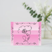 流れる美しい:バララインアートカ空白のード サンキューカード (スタンド正面)