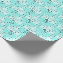 流れる美しい: Aqua Line Art Gift 転が Wrap