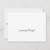 流れる美しい: Sage Line Art 空白の Card サンキューカード (裏面)