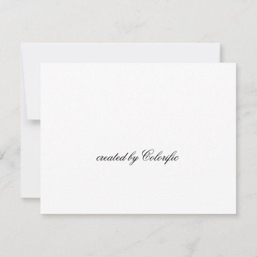 流れる美しい: Sage Line Art 空白の Card サンキューカード (裏面)