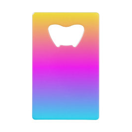 流れる色と明るい要カラフル点 クレジットカード栓抜き