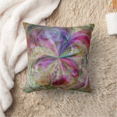 流れる色は、アートワークを抽出します クッション (ブランケット)