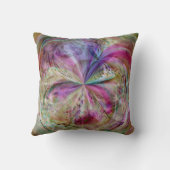 流れる色は、アートワークを抽出します クッション (裏面)