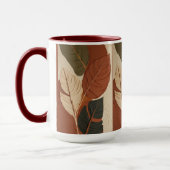 流れる色相 | 抽象芸術絵を描葉 マグカップ (左)