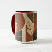 流れる色相 | 抽象芸術絵を描葉 マグカップ (正面左)