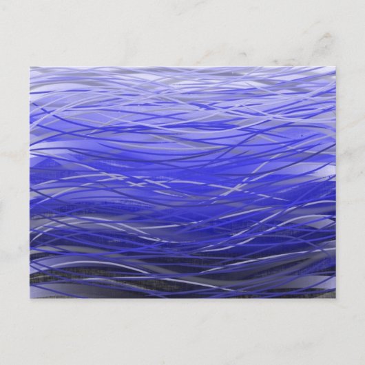 流れる藍水 – はがき (正面)