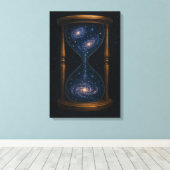 流れる銀河系 キャンバスプリント (インサイチュ (ウッドフロア))