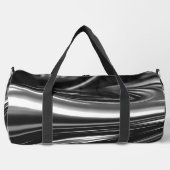 流れる銀金属 ダッフルバッグ (正面)