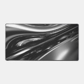 流れる銀金属 デスクマット (正面)