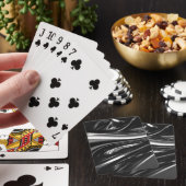 流れる銀金属  トランプ (インサイチュ)