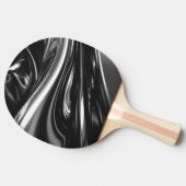 流れる銀金属 卓球ラケット (横)