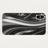 流れる銀金属  Case-Mate iPhoneケース (裏面(横))