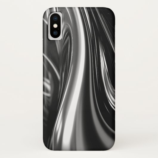 流れる銀金属  Case-Mate iPhoneケース (裏面)