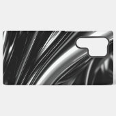 流れる銀金属 SAMSUNG GALAXYケース (裏面横)