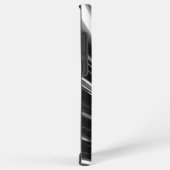 流れる銀金属 SAMSUNG GALAXYケース (右側面)