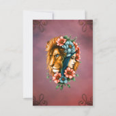 流れる長い髪の素敵な女性 サンキューカード (裏面)