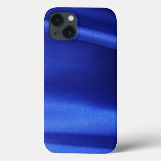 流れる青いシルクの織物 アブストラクト Case-Mate iPhoneケース (裏面)