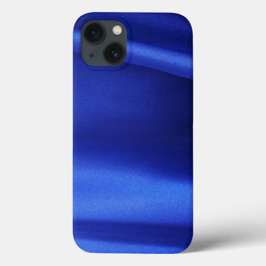 流れる青いシルクの織物 アブストラクト Case-Mate iPhoneケース (裏面)