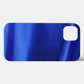 流れる青いシルクの織物 アブストラクト Case-Mate iPhoneケース (裏面 (横))