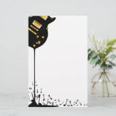 流れる音楽 便箋 (スタンド正面)