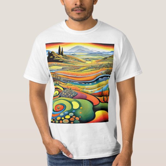 流れる風景 Tシャツ (正面)