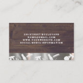 流れる髪 |スタイリストツール |金属（木材） 名刺 (裏面)