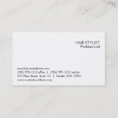 流れる髪（ビスク） 名刺 (裏面)