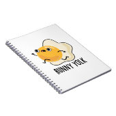 流れる黄身の面白い卵の駒 ノートブック (右側)