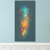 流れる キャンバスプリント (インサイチュ (ウッドフロア))