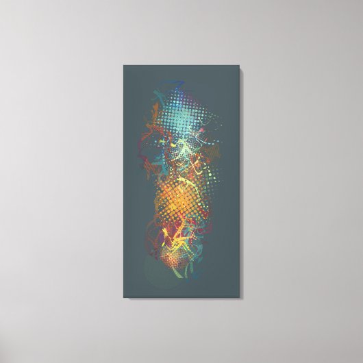 流れる キャンバスプリント (正面)