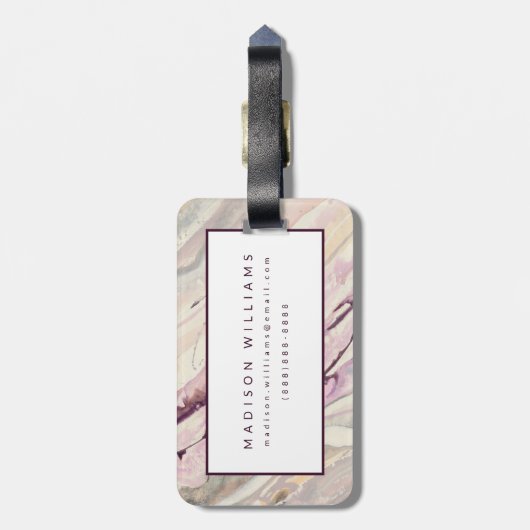 流れるI ラゲッジタグ (裏面縦)