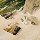 流れを交差させているヒョウ ジグソーパズル (側面)