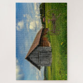 流れを伴う農村シーン ジグソーパズル (縦)