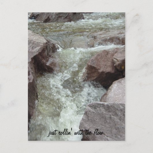 流れを用いるちょうどrollin 案内ポストカード (正面)