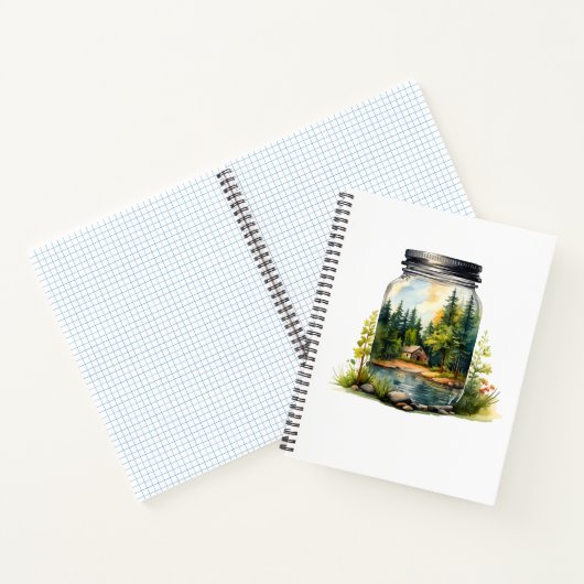 流れを見よ、ガラス瓶の中の家 ノートブック (内部)