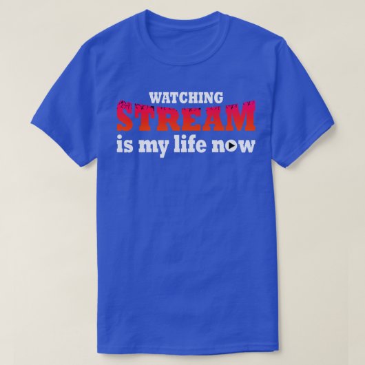 流れを見るのが今の私の人生だ Tシャツ (デザイン正面)