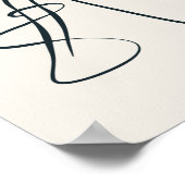 流れエレガントるドレスのラ結婚インアート ポスター (角)