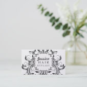 流れエレガントる美容師アポイントメントカード 予約カード (スタンド正面)