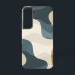 流れオーガニックパターン電話ケース SAMSUNG GALAXY S22ケース<br><div class="desc">曲がったオーガニック型枠がケースの中をニュートラルな自然色合いで流れ、自然のリズムをミニマルモダンに表現している。</div>