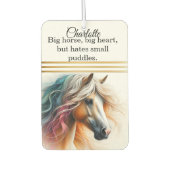 流れカラフルる馬 カーエアーフレッシュナー (正面)