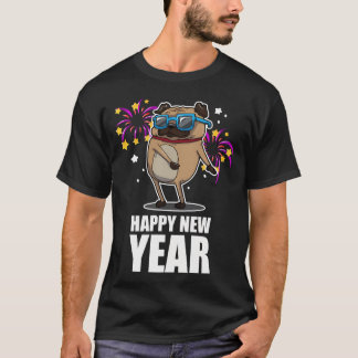 流れパグ Tシャツ