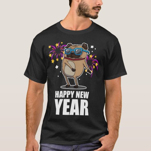 流れパグ Tシャツ (正面)
