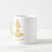 流れマグカップを見つける（黄色） コーヒーマグカップ (正面左)