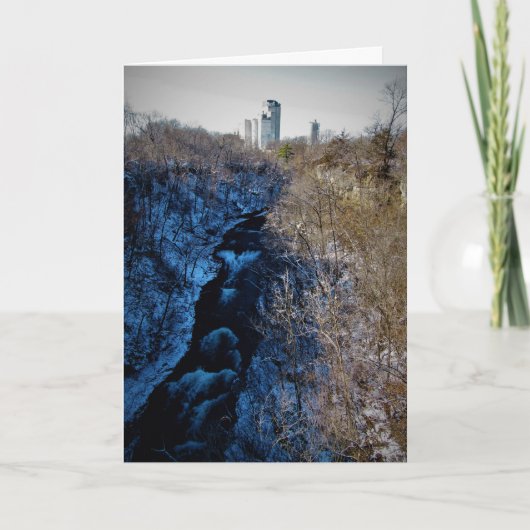 「流れ去れ！」クリスマスカード カード (正面)