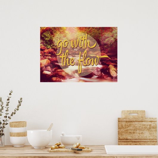 流れ川に沿う ポスター (キッチン)