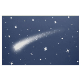 流れ星のある真夜中の空の生地 ヤード単位の販売 ファブリック