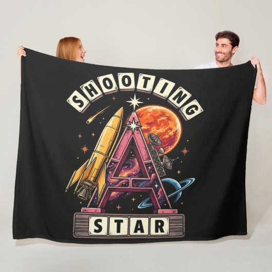 流れ星スペース フリースブランケット (インサイチュ)