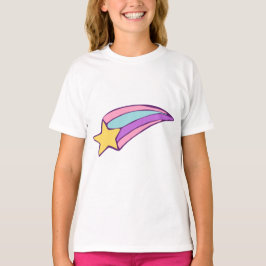 流れ星 キッズTシャツ – 星に願いを Tシャツ
